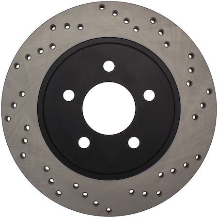 Centric Parts Sport Cross Drilled Brake Rotor, 128.61087R 128.61087R